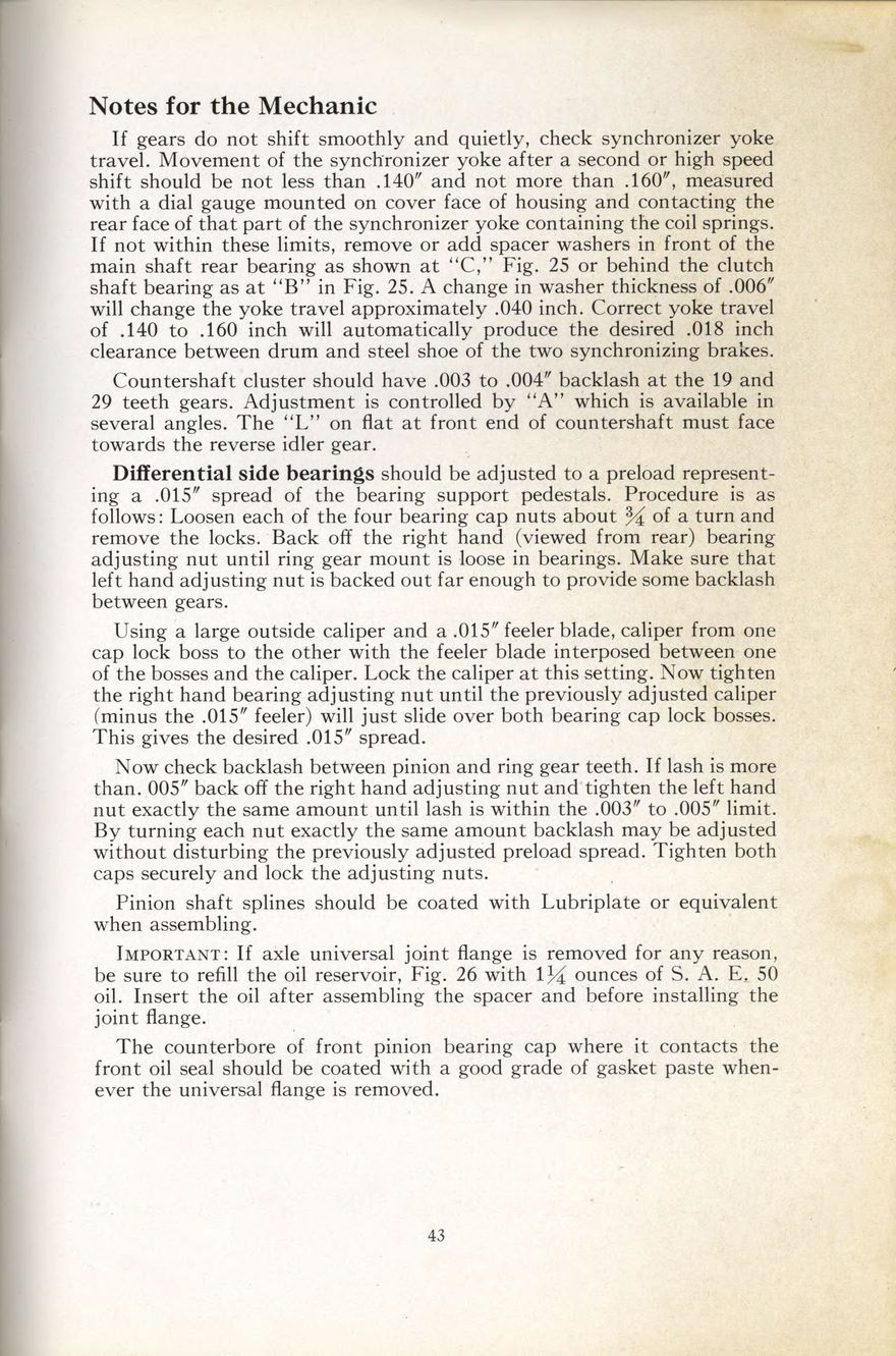 1938 Packard Super 8 and 12 Owners Manual Page 13